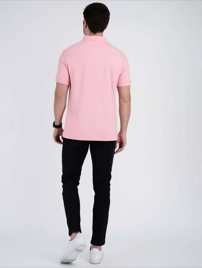 men solid short sleeves polo t-shirt - 22522699 -  Standard Image - 3