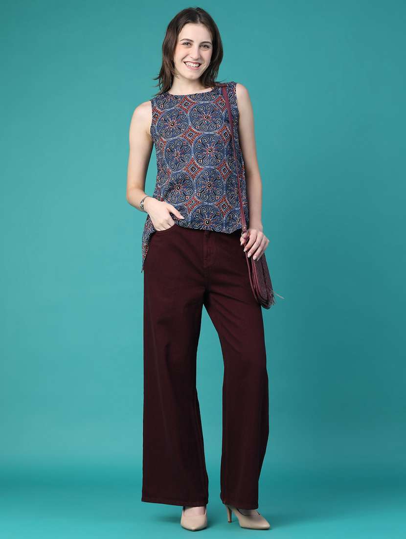 Women Printed Sleeveless Regular Top - 22522878 -  Standard Image - 5