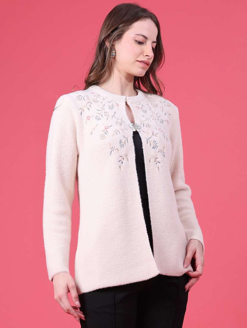 Women Embroidered Long Sleeves Regular Cardigan - 22523067 -  Standard Image - 3