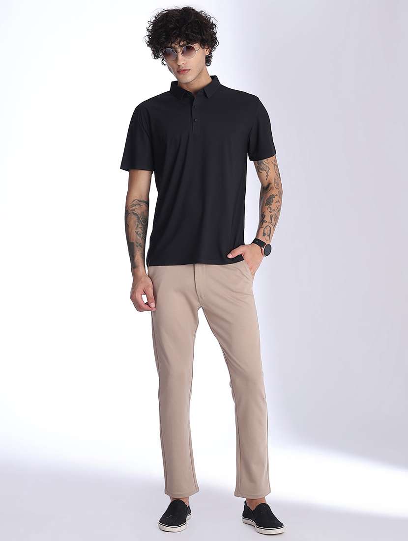 men solid short sleeve regular fit polo t-shirt - 22523199 -  Standard Image - 5