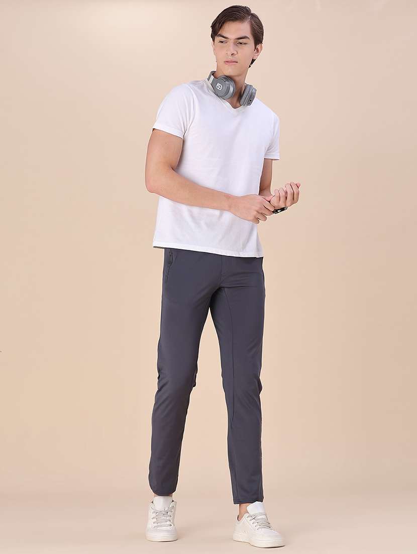 Men Typographic Mid Rise Ankle Length Track Pant - 22523412 -  Standard Image - 5