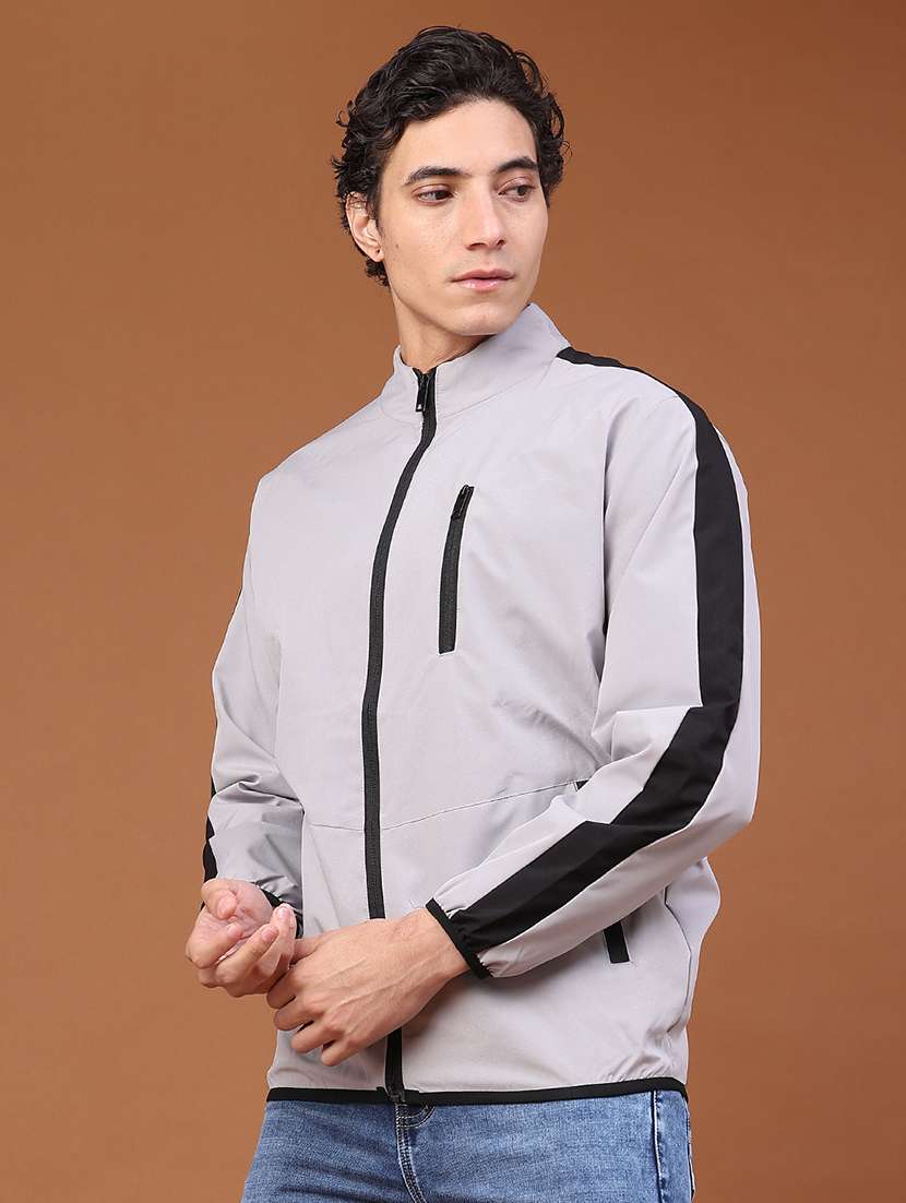 men taped long sleeve bomber jacket  - 22524246 -  Standard Image - 3