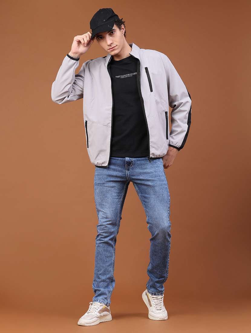 men taped long sleeve bomber jacket  - 22524246 -  Standard Image - 5