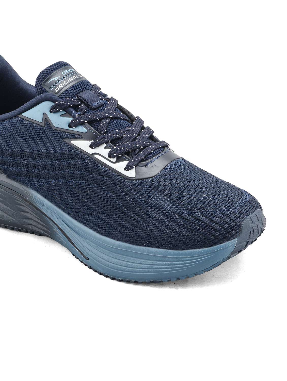 men navy blue lace up sport shoe - 22524324 -  Standard Image - 5