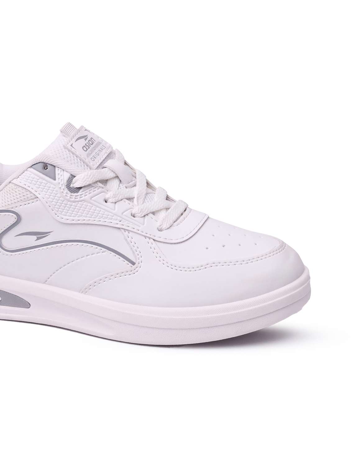 men white lace up sneaker - 22524340 -  Standard Image - 3