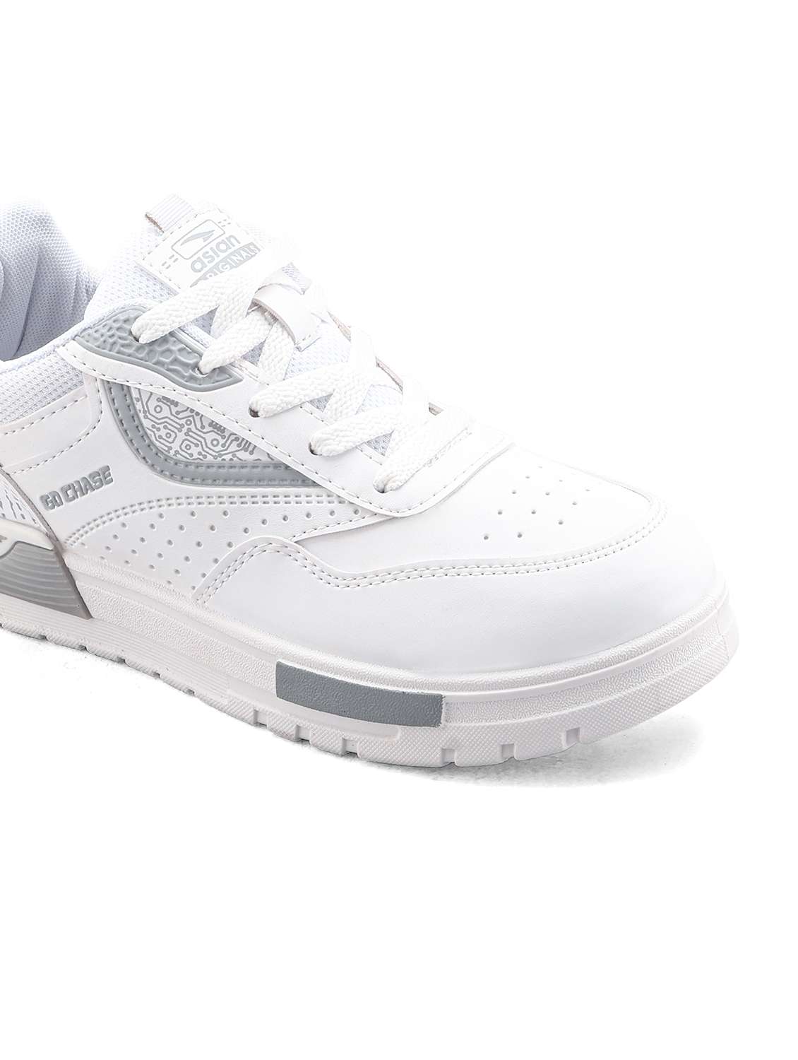 men white lace up sneaker - 22524343 -  Standard Image - 5