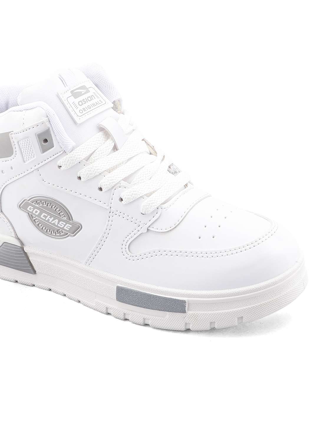 men white lace up sneaker - 22524346 -  Standard Image - 3
