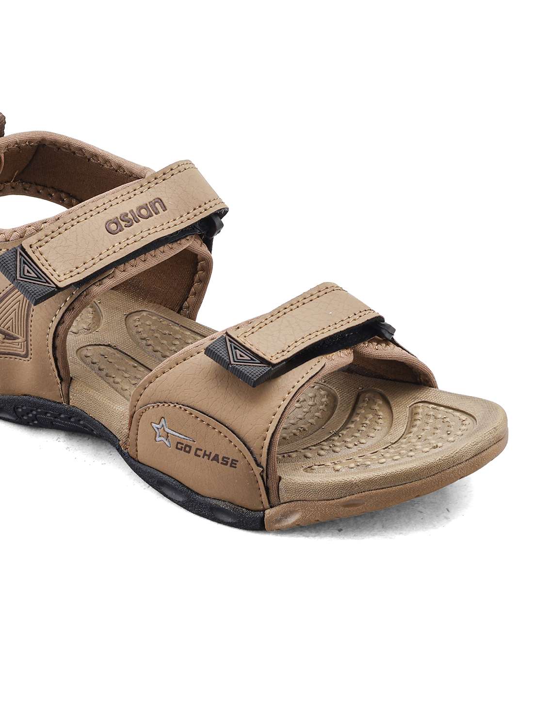 men brown back strap floater - 22524379 -  Standard Image - 5