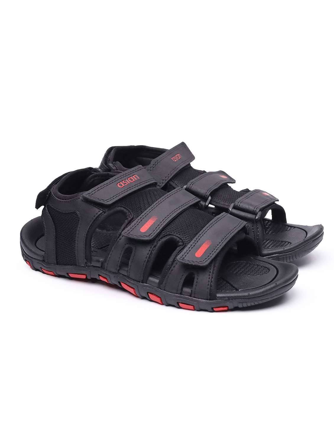 men black back strap floater