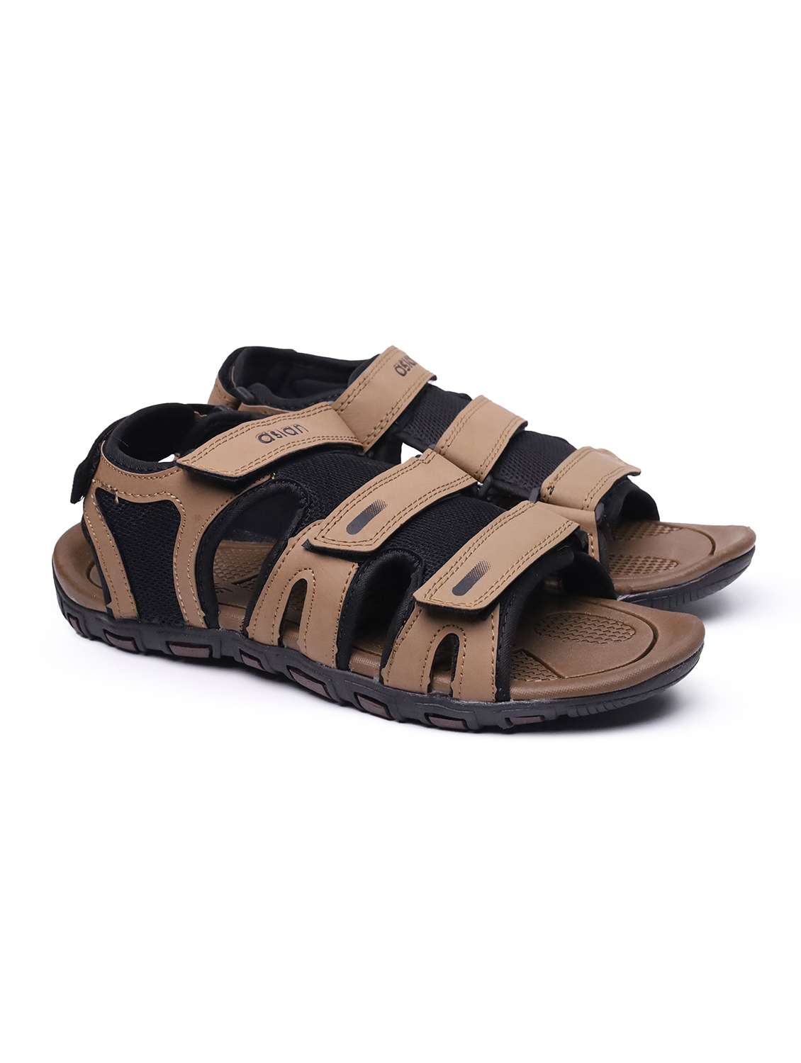 men brown back strap floater