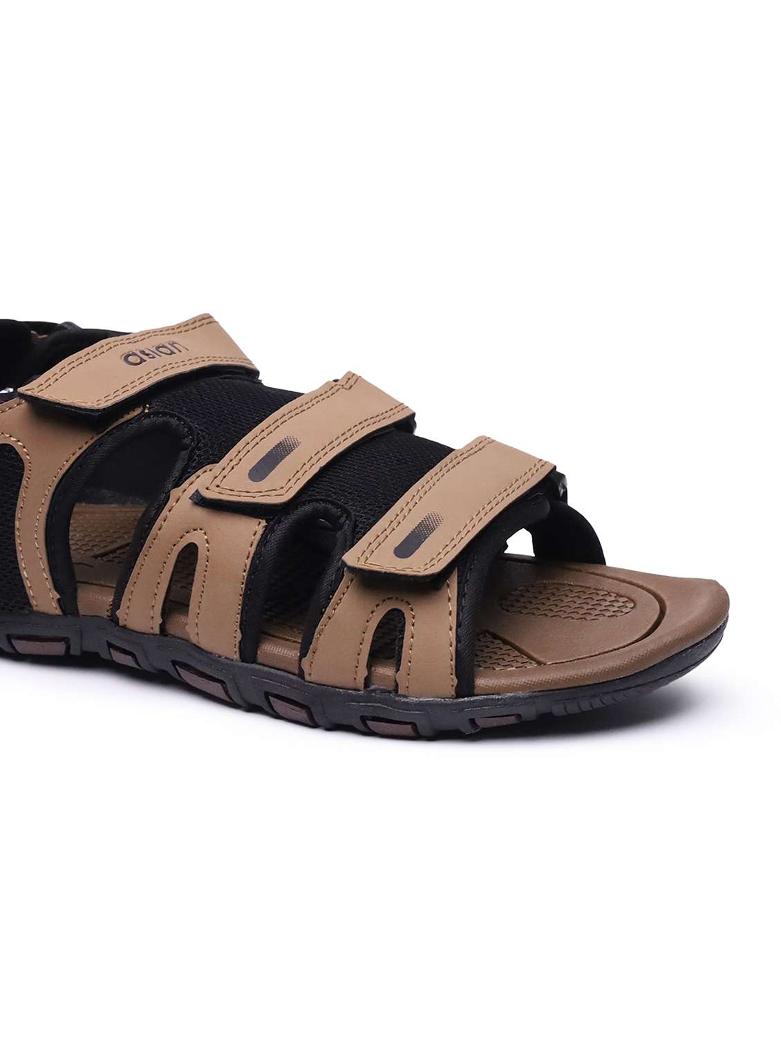 men brown back strap floater - 22524382 -  Standard Image - 3