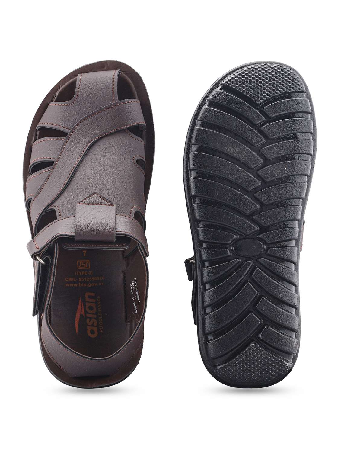 men solid fisherman sandal - 22524388 -  Standard Image - 3