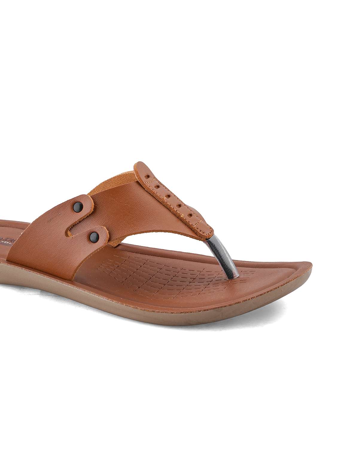 men tan toe seperator slipper - 22524394 -  Standard Image - 5