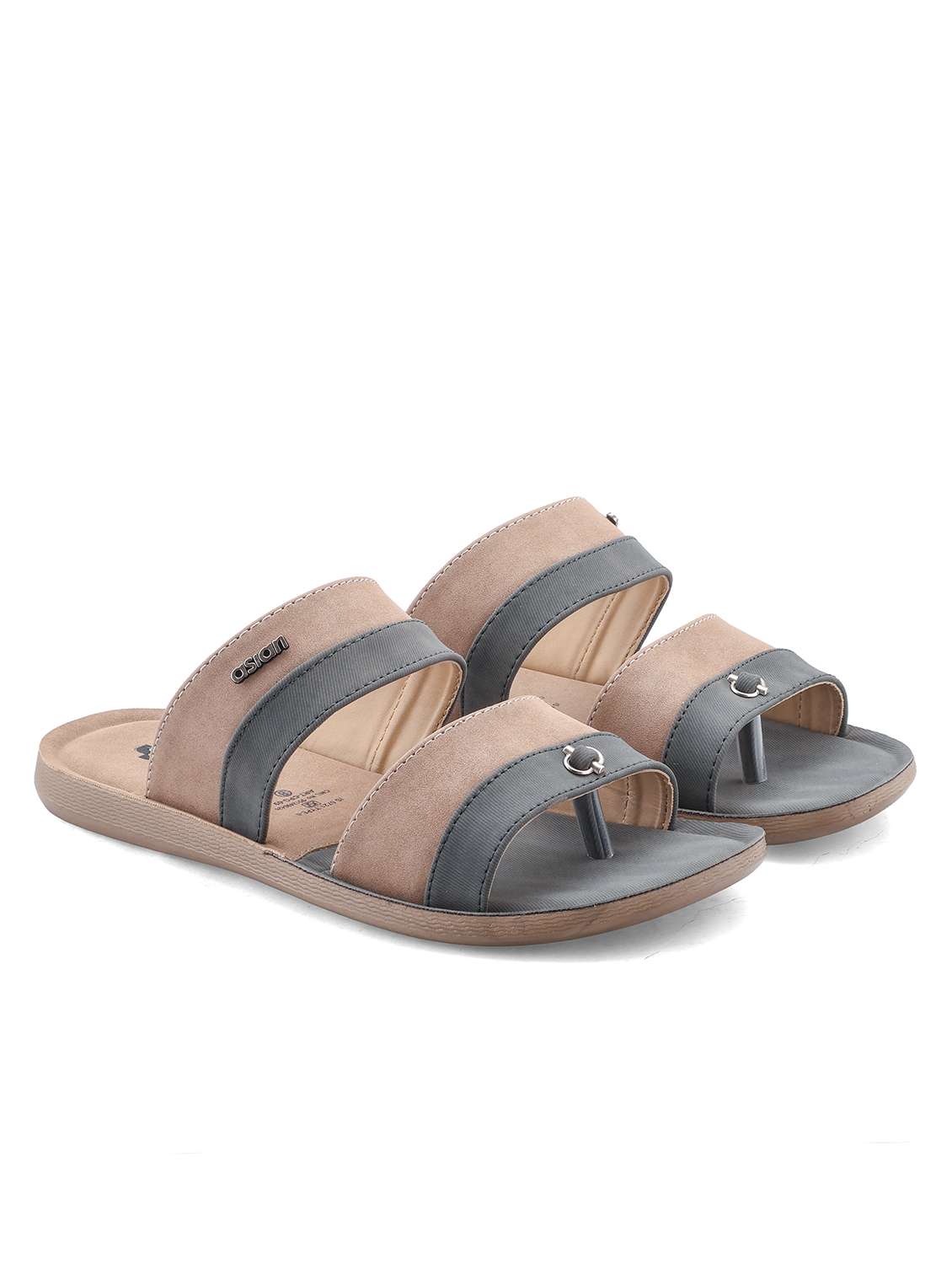men color block slip on orthosoft slipper