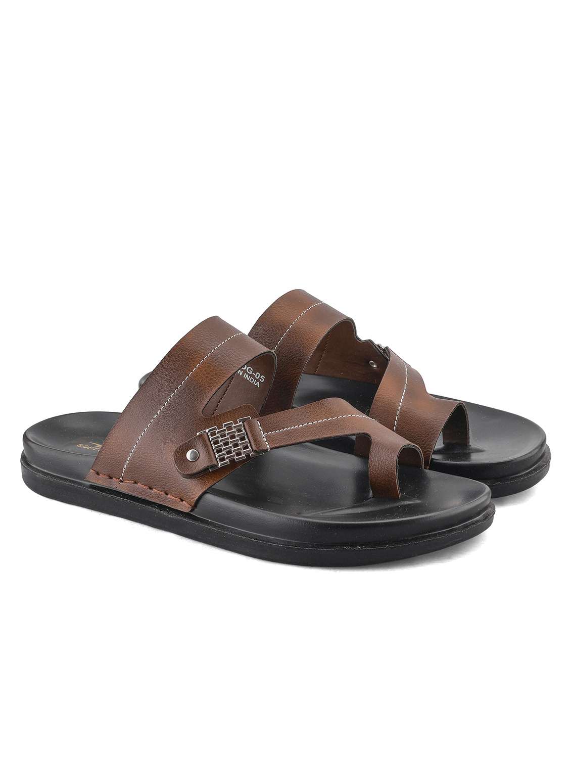 men brown orthosoft slipper