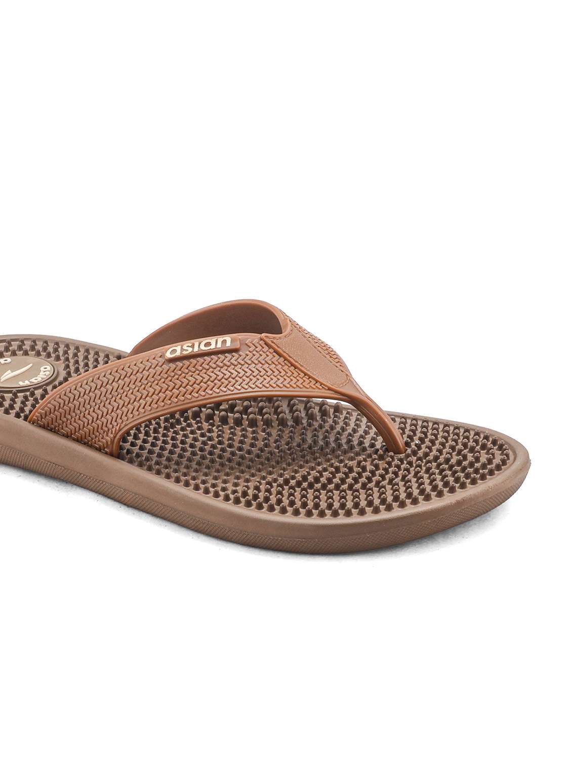 men brown toe separator flip flop - 22524413 -  Standard Image - 5
