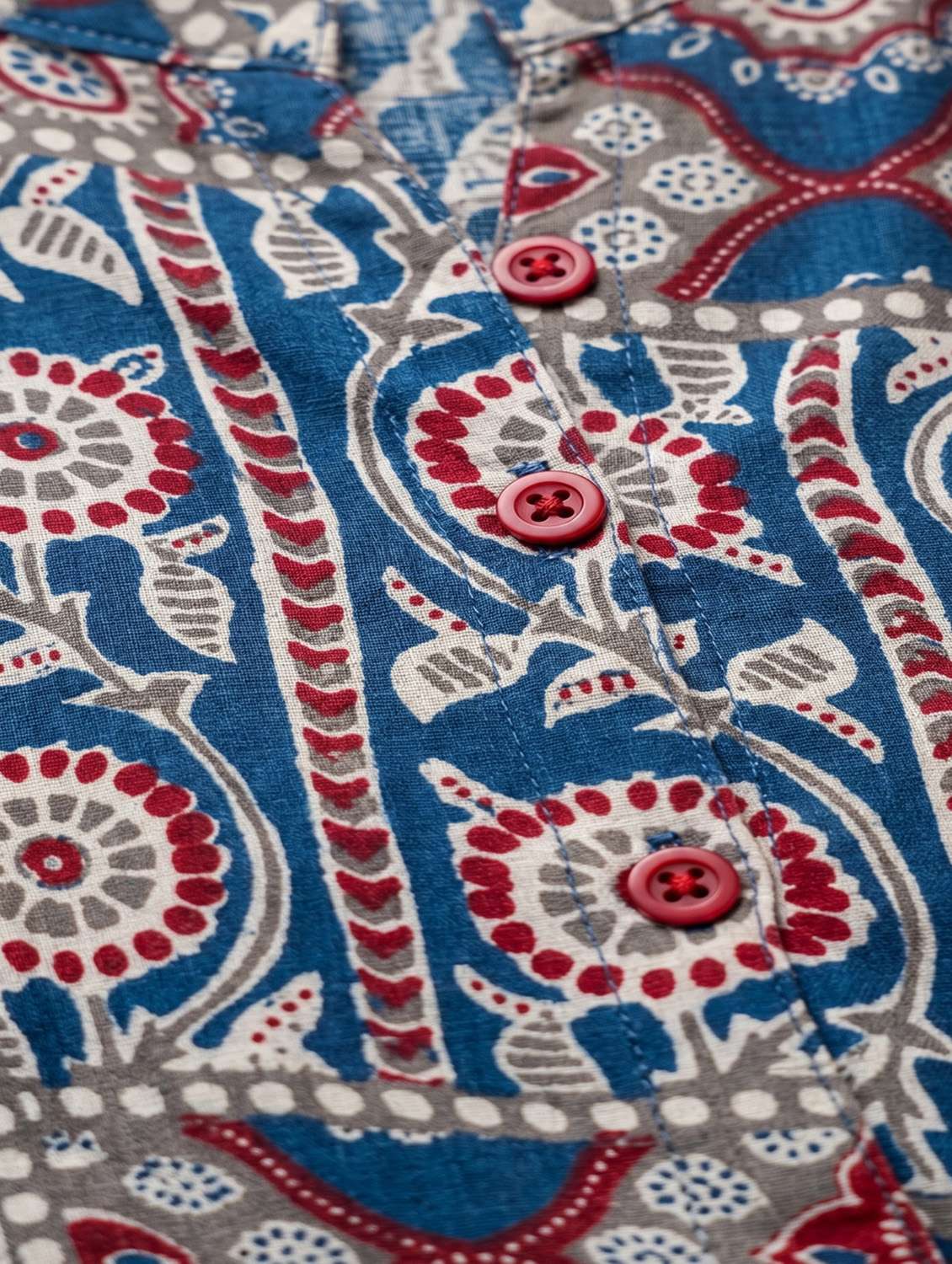 women printed three quarter sleeve shirt  - 22524432 -  Standard Image - 3