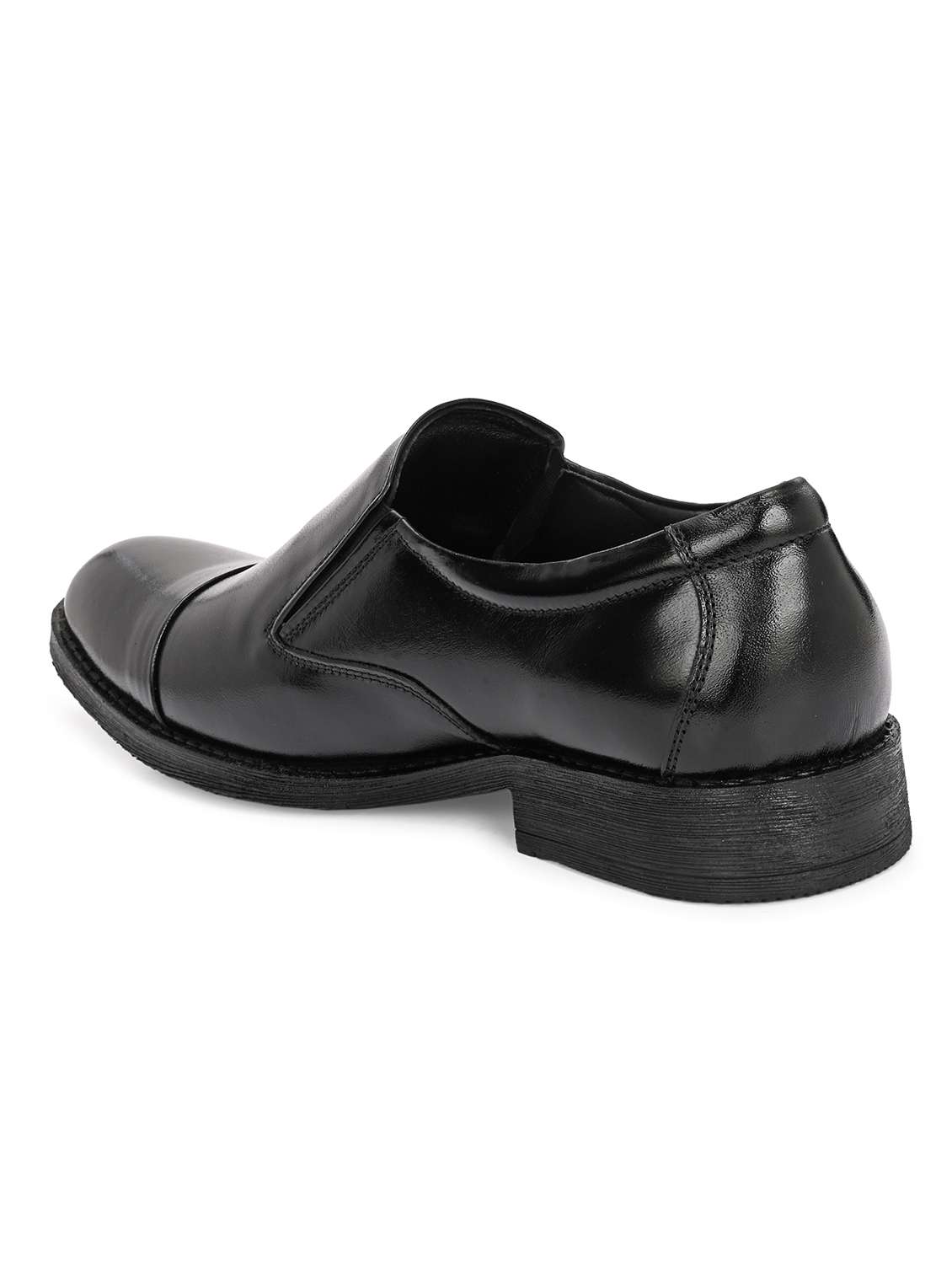 men black slip on formal shoes - 22524439 -  Standard Image - 3