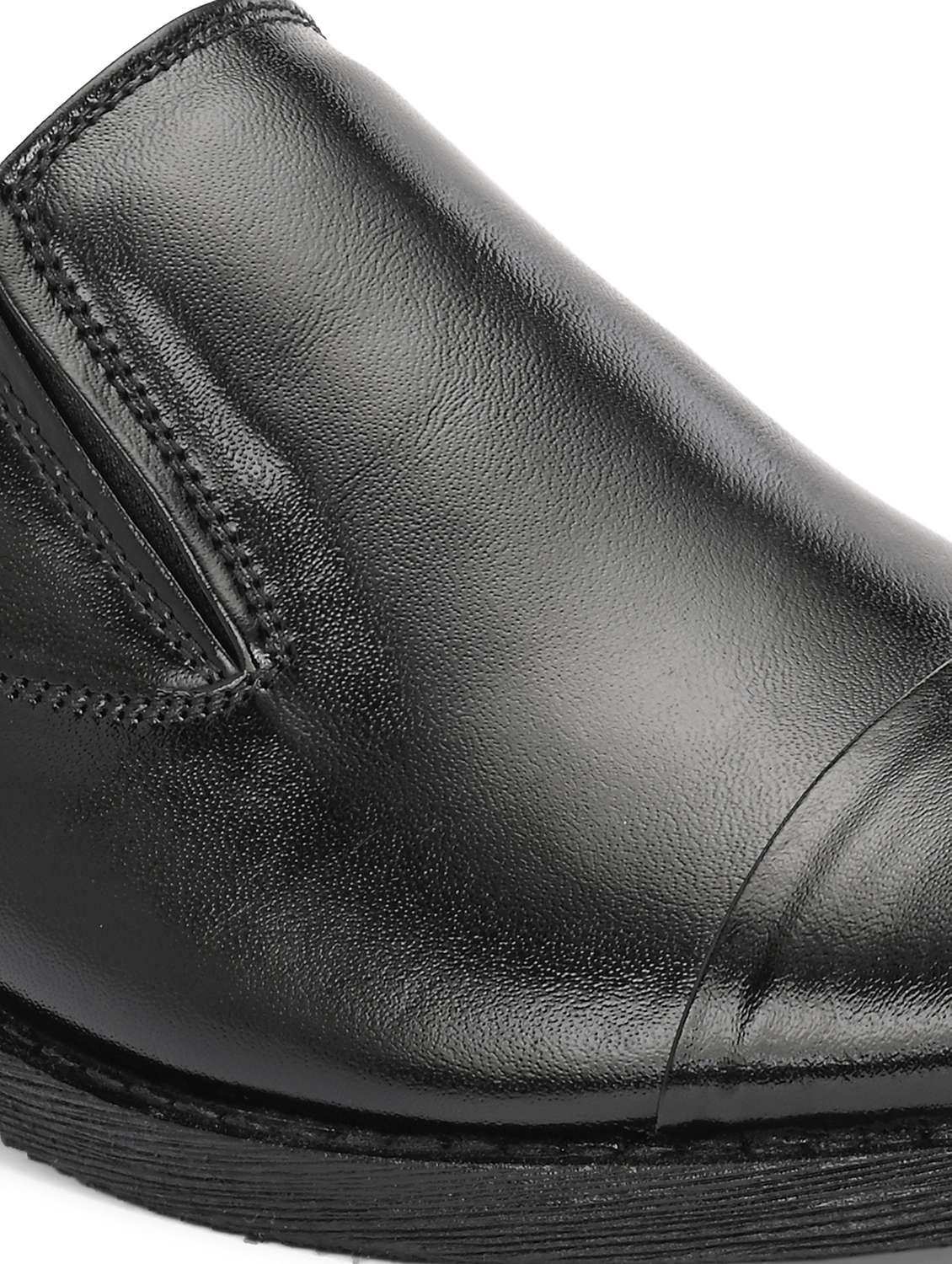 men black slip on formal shoes - 22524439 -  Standard Image - 5