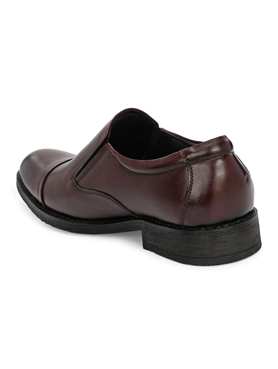 men brown slip on formal shoes - 22524440 -  Standard Image - 3