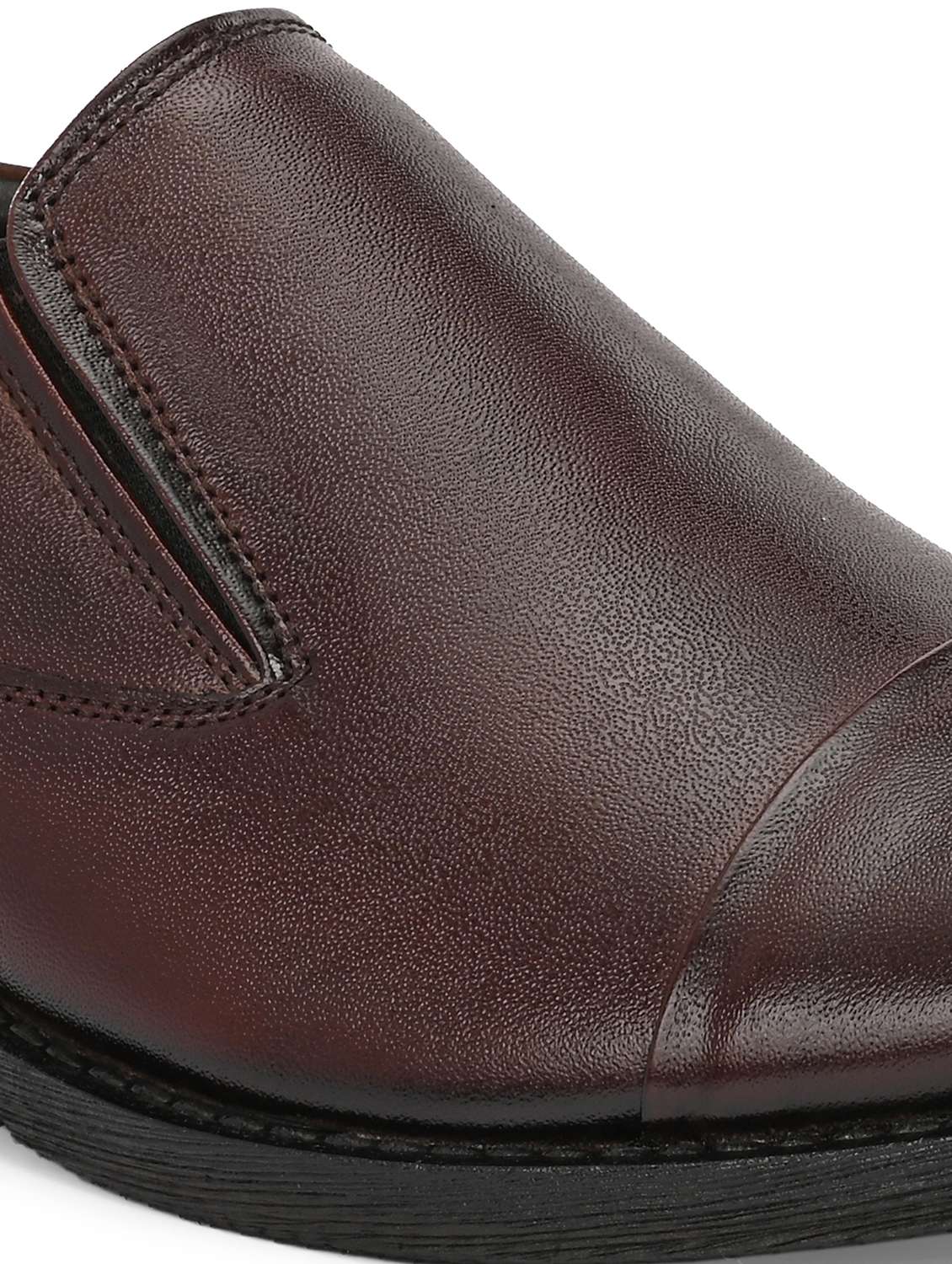 men brown slip on formal shoes - 22524440 -  Standard Image - 5