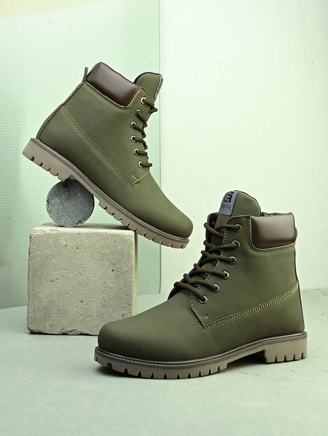 men olive hiking boots boot