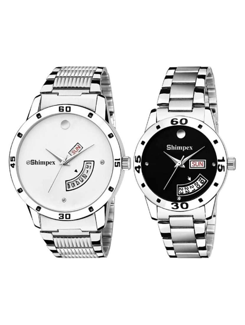 classic edge analog watch for couple