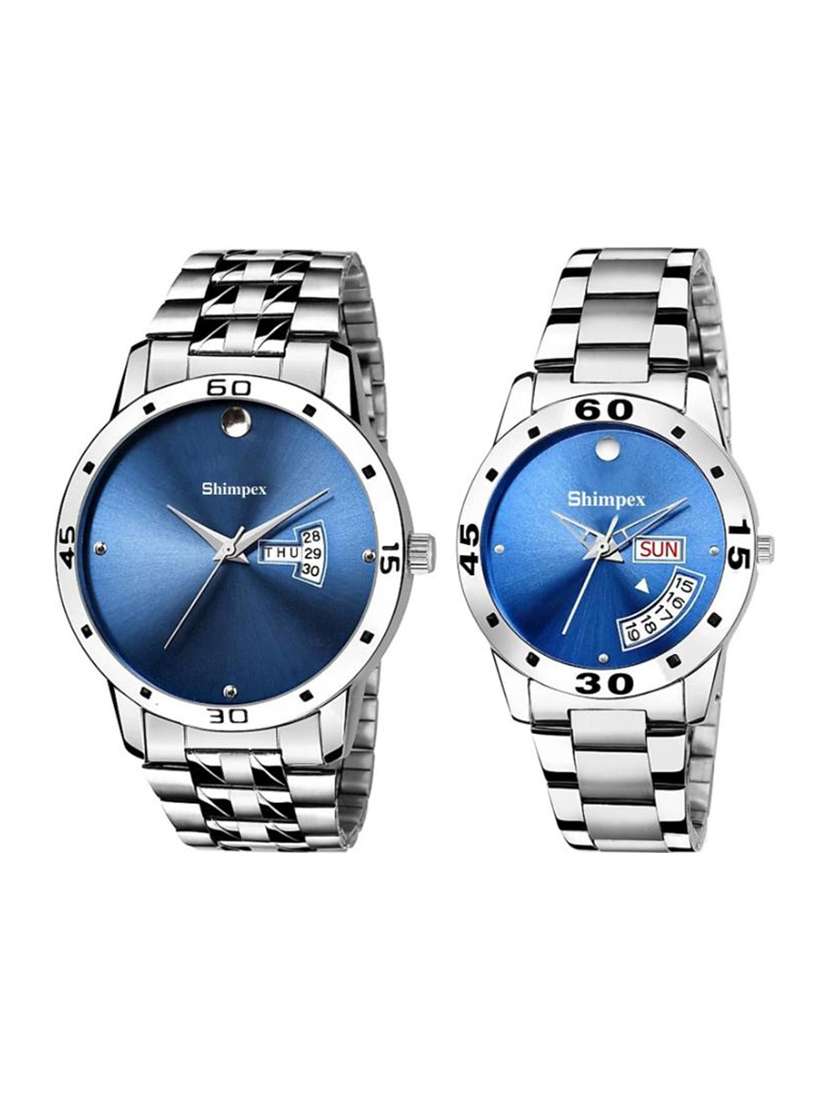 classic edge analog watch for couple