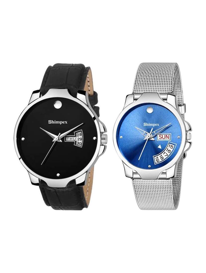 classic edge analog watch for couple