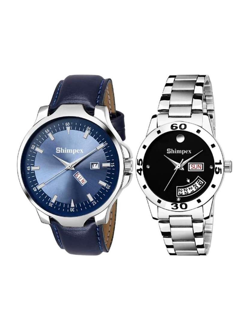 classic edge analog watch for couple
