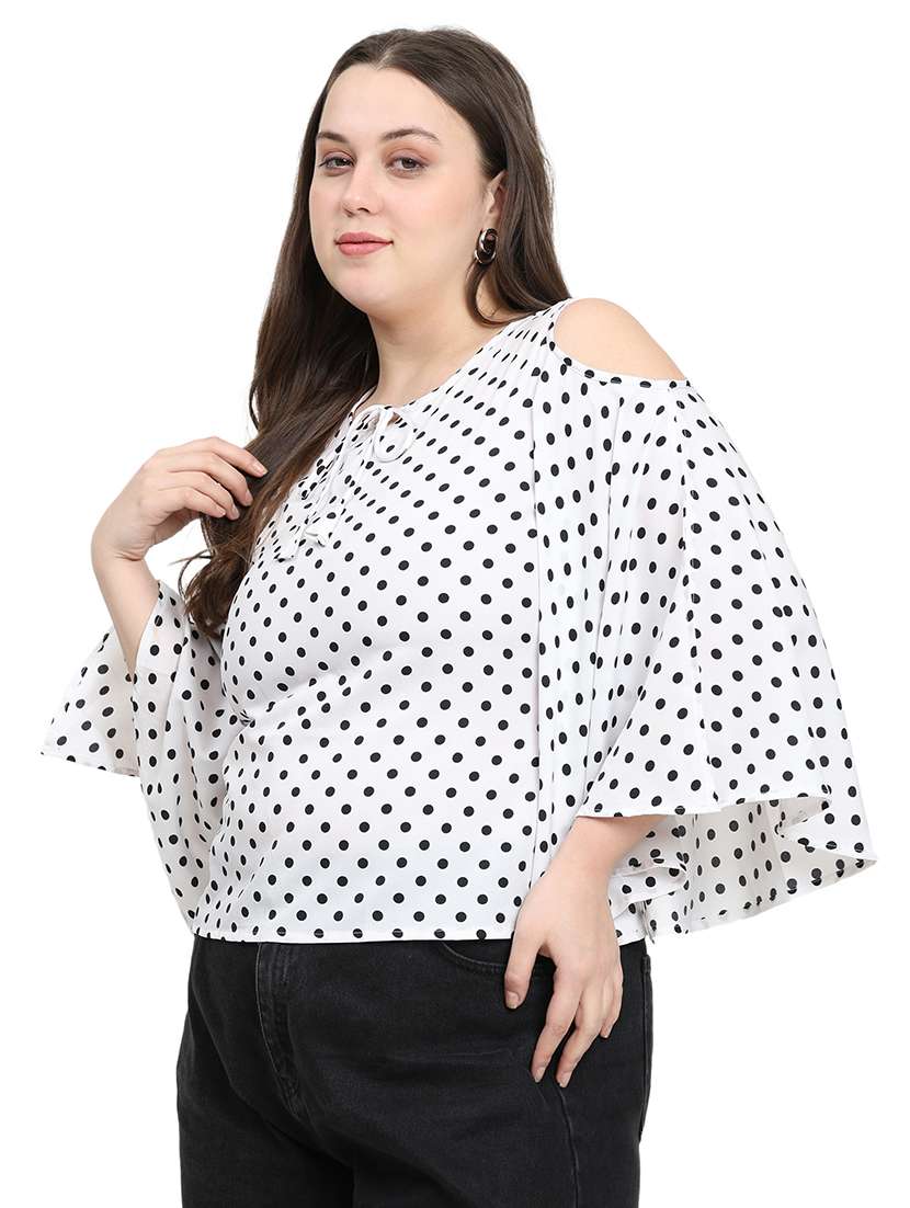 women printed flared sleeves regular top