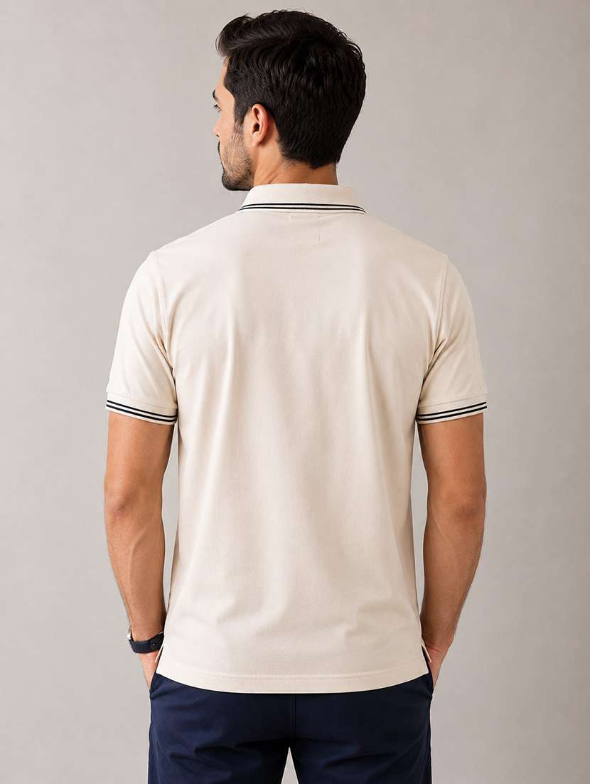 men solid short sleeve regular fit polo t-shirt - 22526636 -  Standard Image - 3