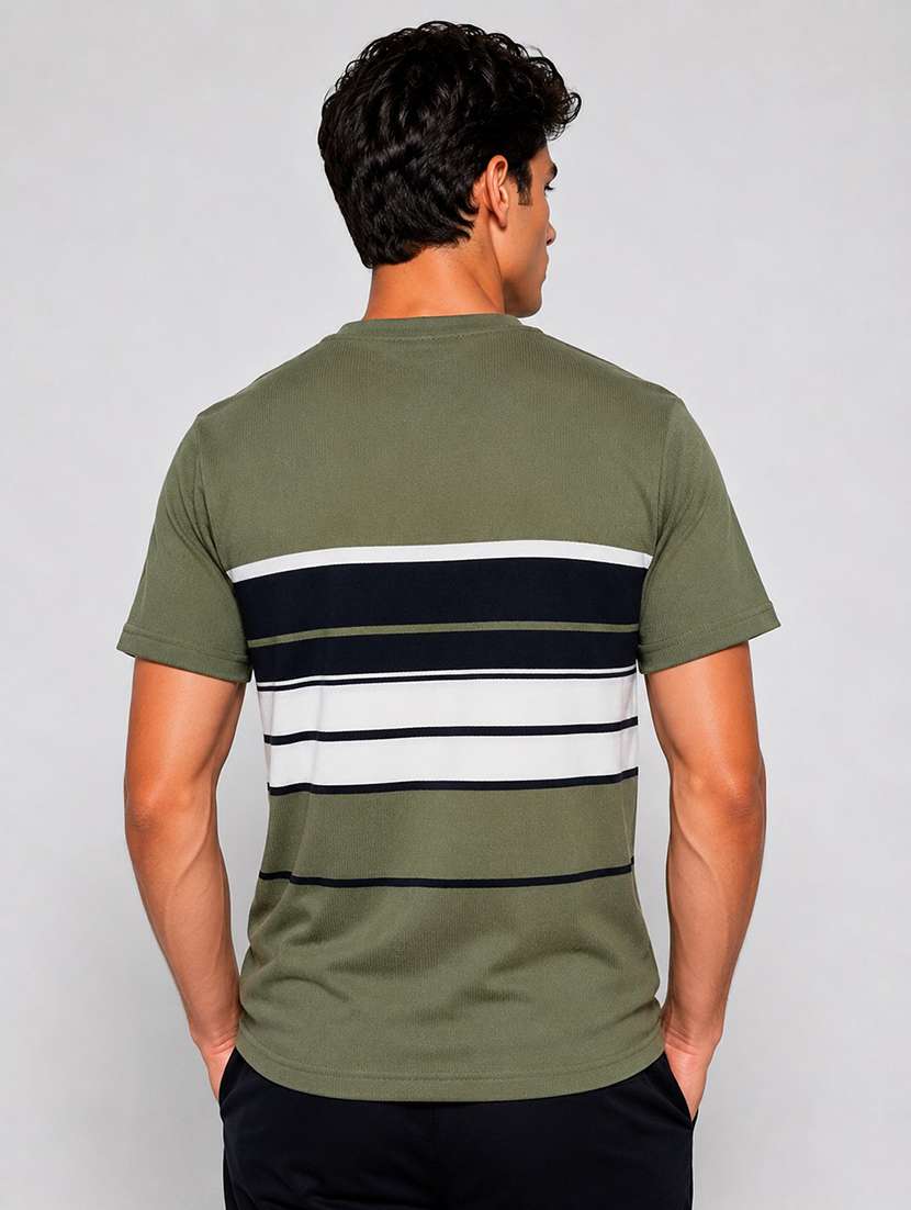 men striped short sleeve regular fit t-shirt - 22526648 -  Standard Image - 3