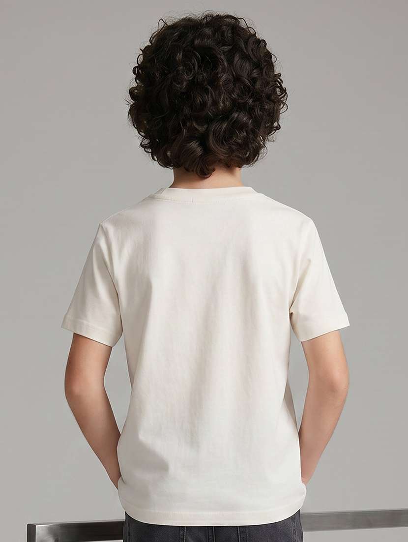 boys printed round neck t-shirt - 22526765 -  Standard Image - 3