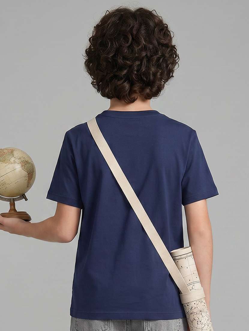 boys printed round neck t-shirt - 22526768 -  Standard Image - 3