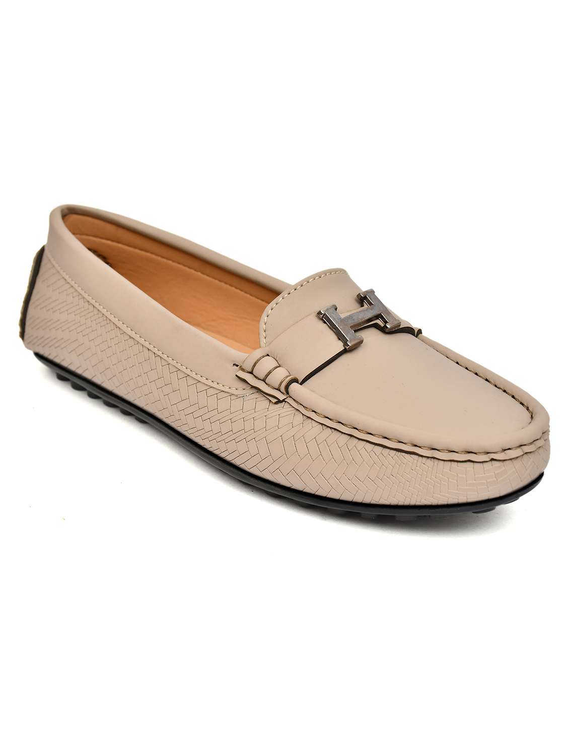women textured slip on loafers - 22526774 -  Standard Image - 3