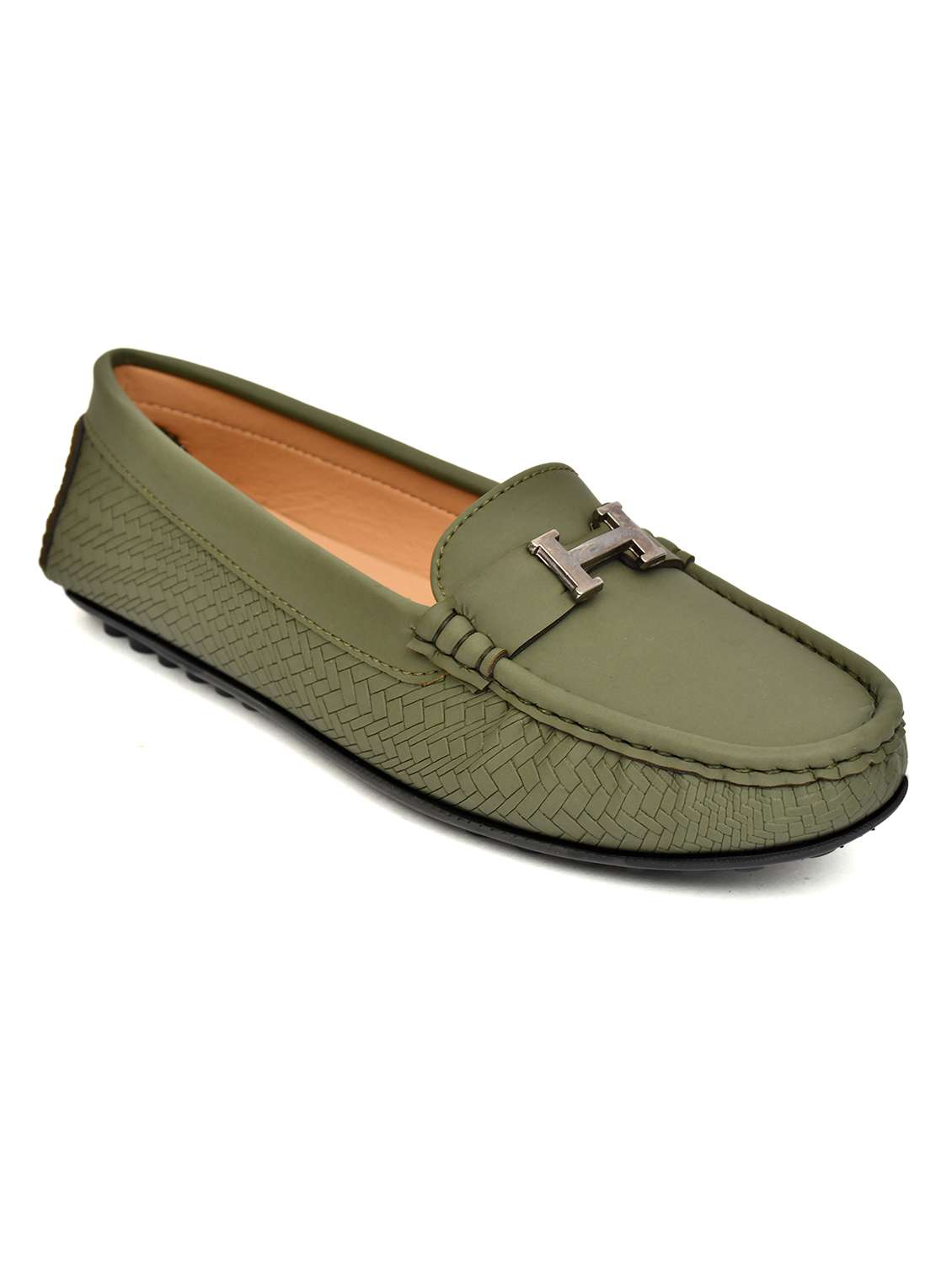 Women Textured Slip On Loafers - 22526775 -  Standard Image - 3