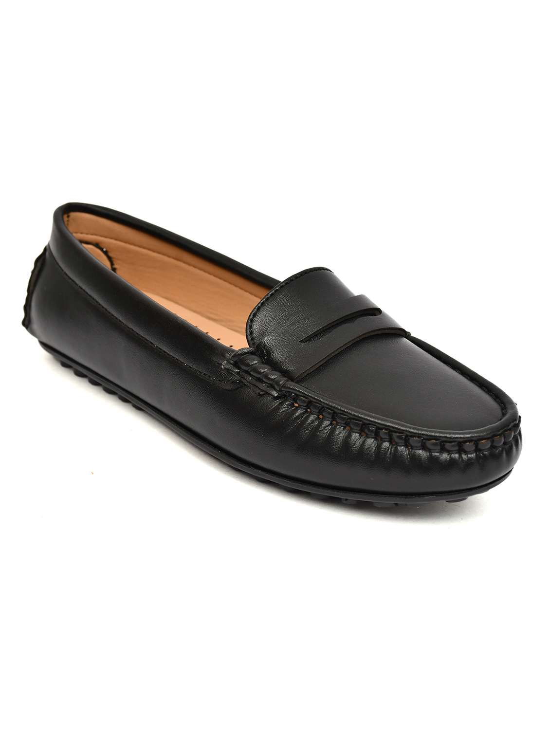 women solid slip on loafers - 22526776 -  Standard Image - 3