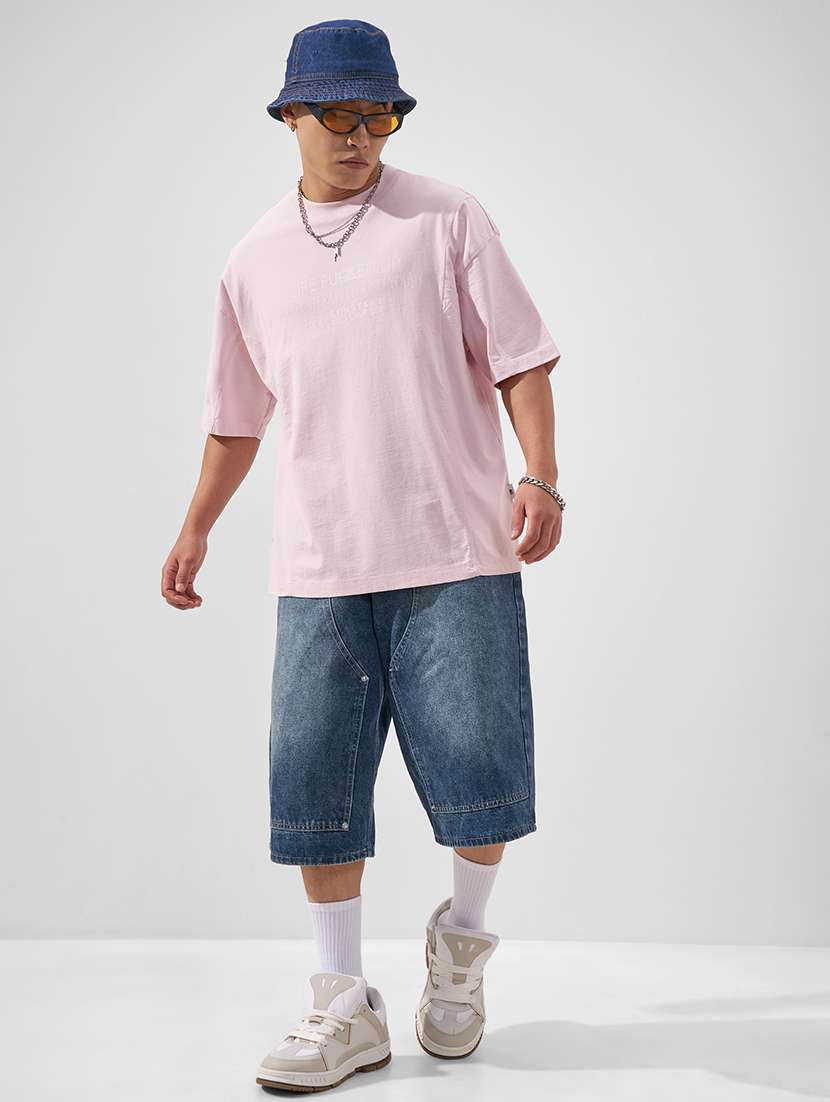 men printed short sleeve oversized t-shirt - 22526837 -  Standard Image - 5