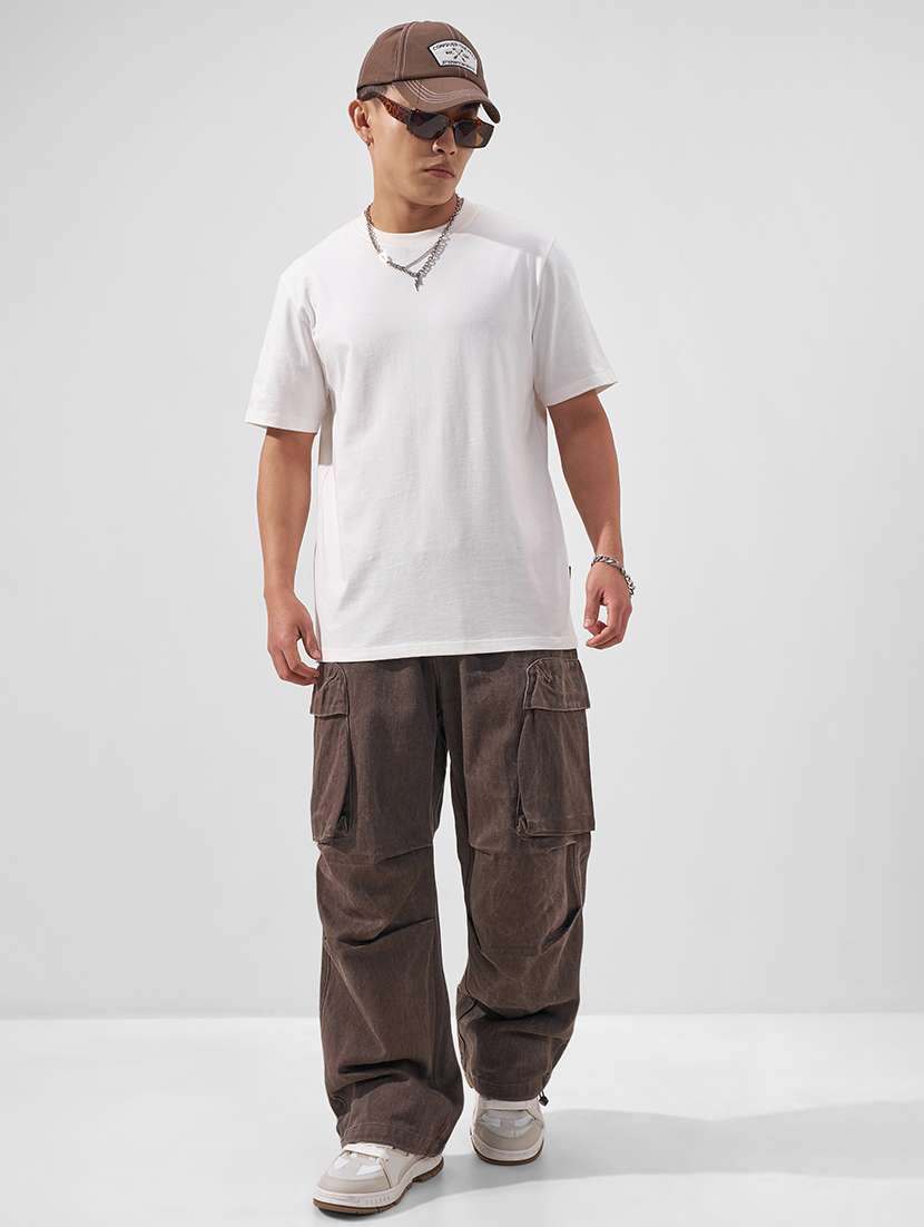 men solid short sleeve regular fit t-shirt - 22526841 -  Standard Image - 5