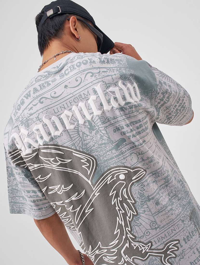men printed short sleeve oversized t-shirt