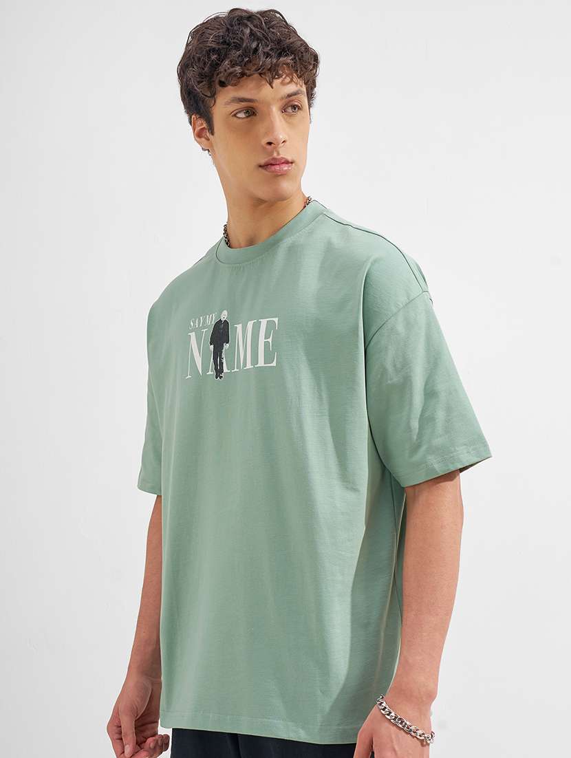 men printed short sleeve oversized t-shirt - 22526862 -  Standard Image - 3