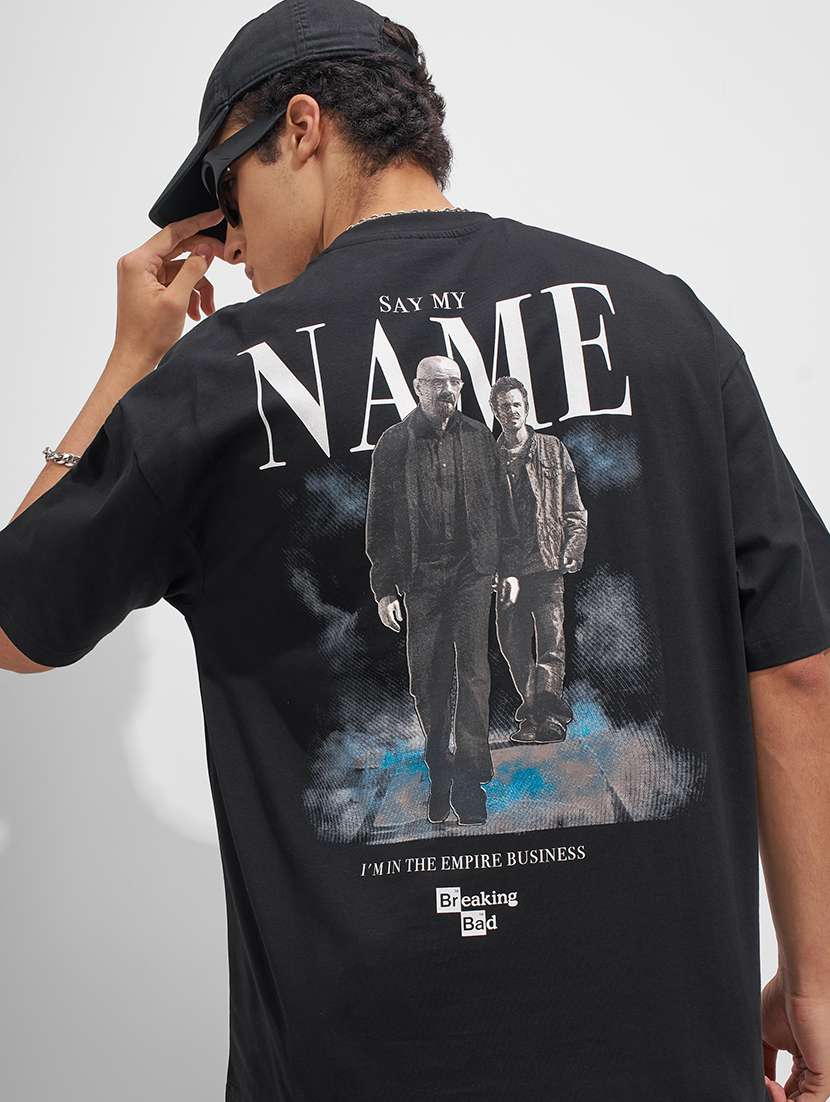 men printed short sleeve oversized t-shirt