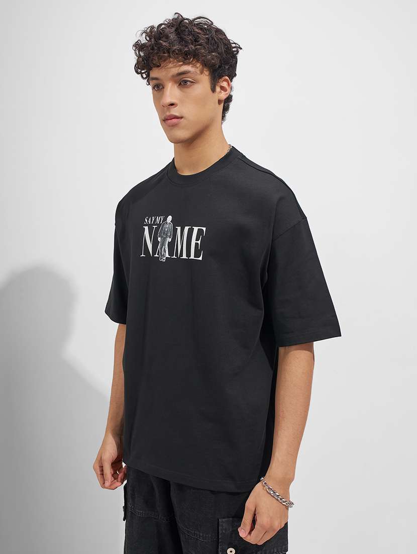 men printed short sleeve oversized t-shirt - 22526887 -  Standard Image - 3