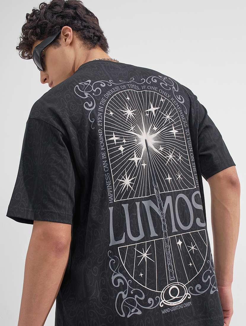 men printed short sleeve oversized t-shirt