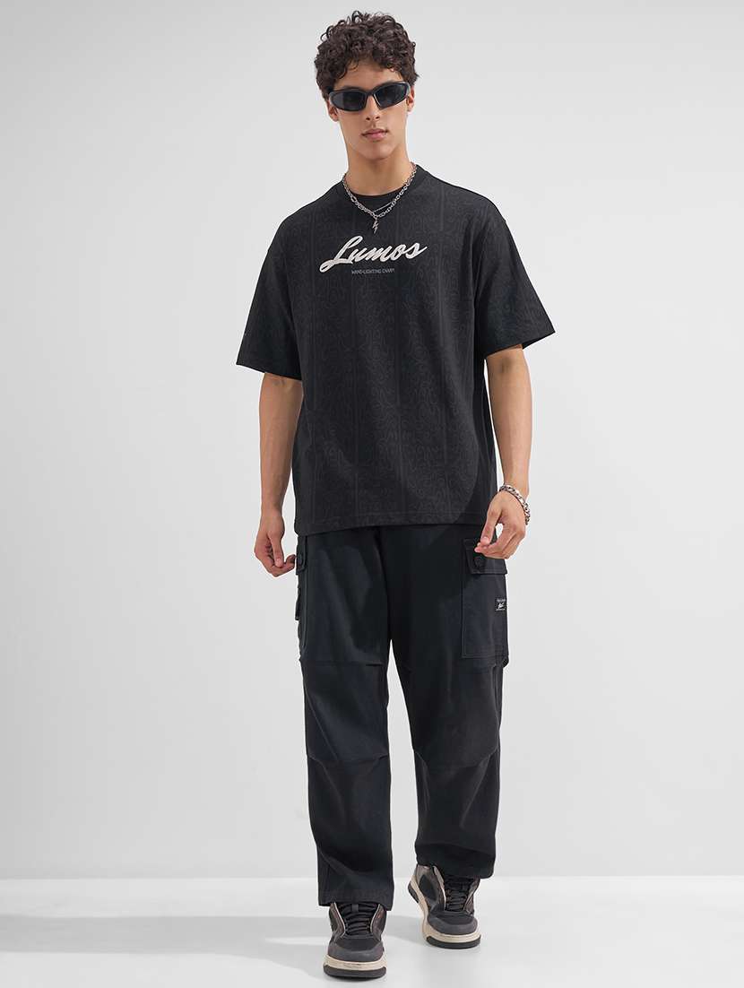 men printed short sleeve oversized t-shirt - 22526917 -  Standard Image - 5