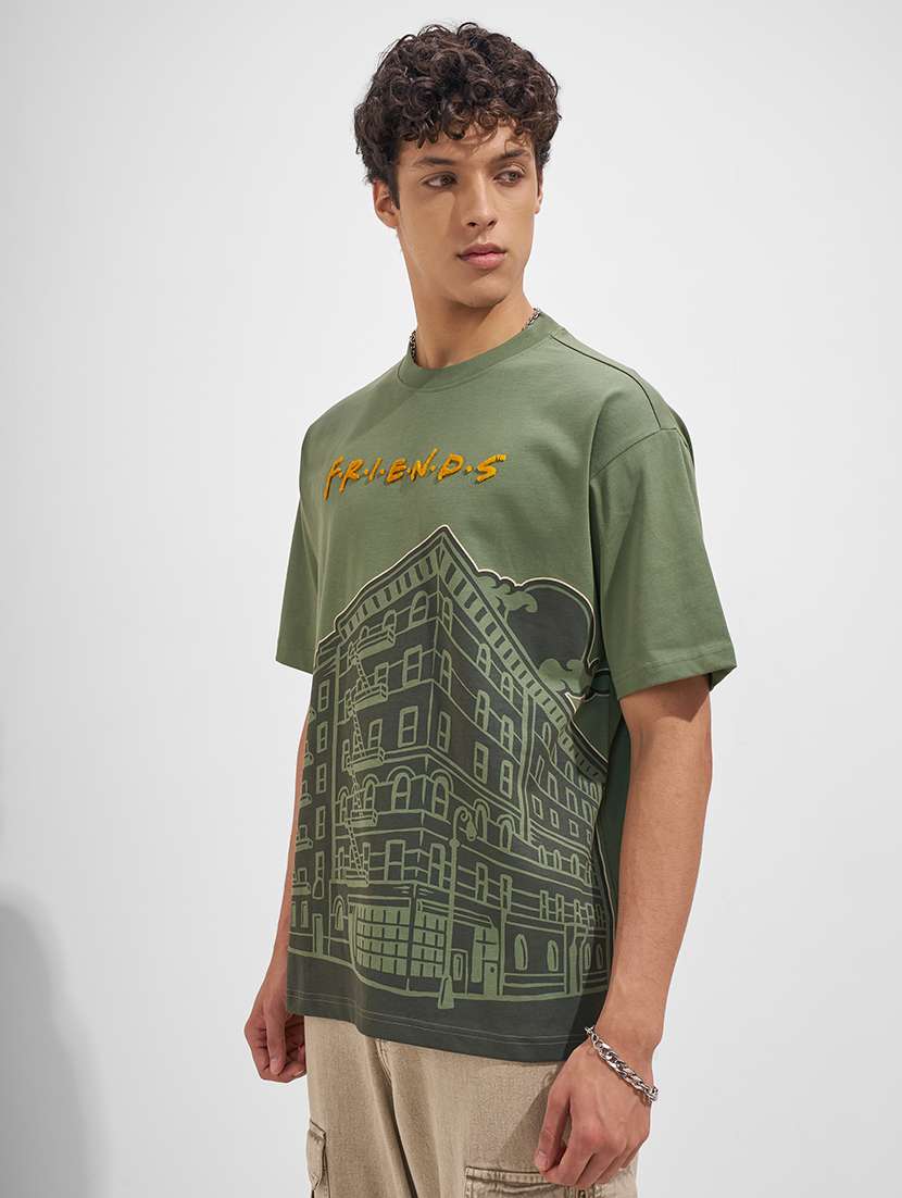 men printed short sleeve oversized t-shirt - 22526920 -  Standard Image - 3