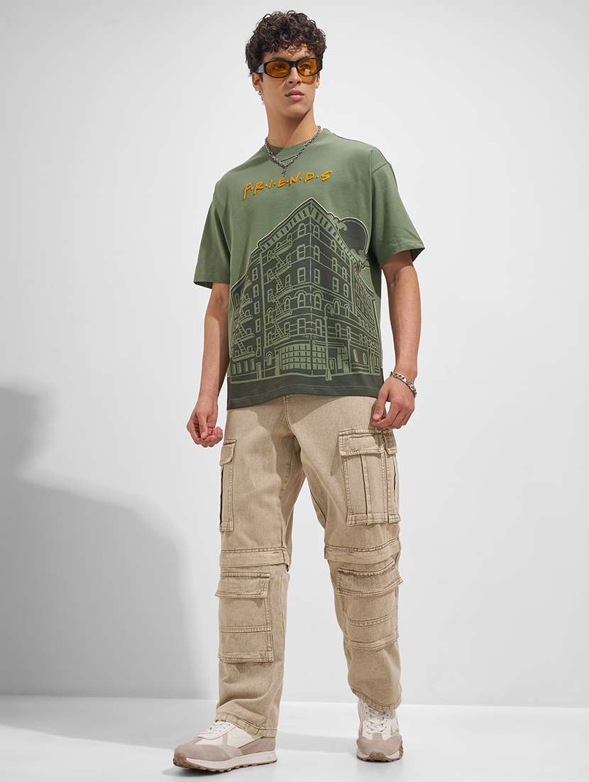 men printed short sleeve oversized t-shirt - 22526920 -  Standard Image - 5
