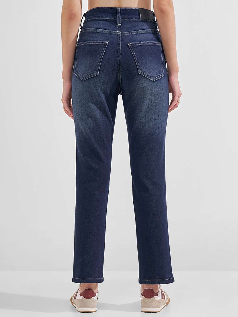 women solid mid rise slim fit jeans - 22526927 -  Standard Image - 3