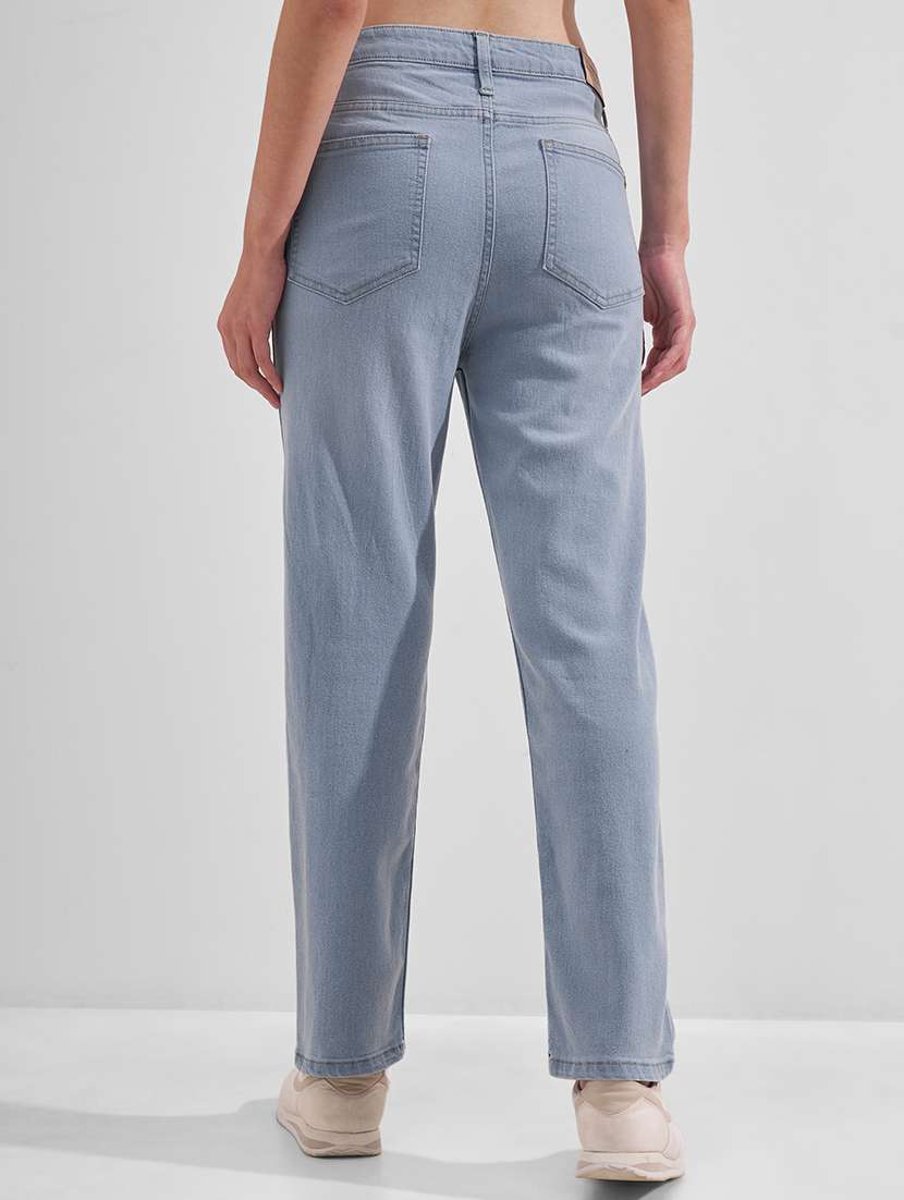 women solid mid rise slim fit jeans - 22526928 -  Standard Image - 3